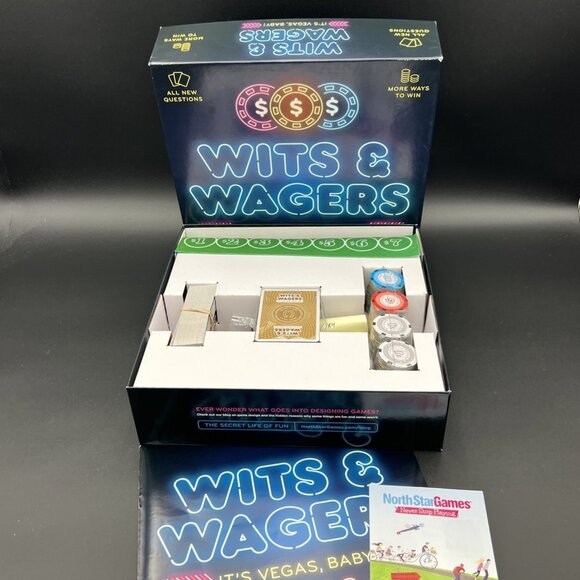 Wits & Wagers Party Game by NorthStar Games It’s Vegas Baby 2019 - Complete - Picture 1 of 14
